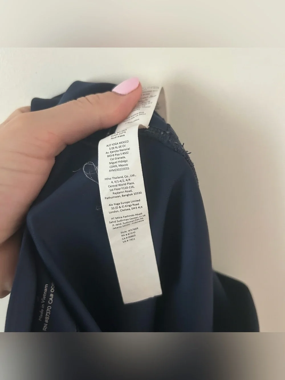 Alo Yoga 7/8 High-Waist Airlift Legging in Navy Size Small